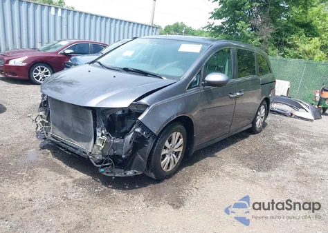 2015 Honda Odyssey Ex-L from USA, damaged, VIN 5FNRL5H66FB019053